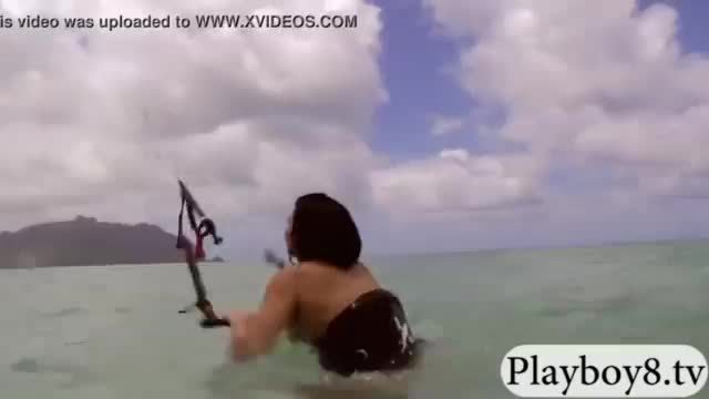 Sexy badass babes enjoyed kite surfing and other activities