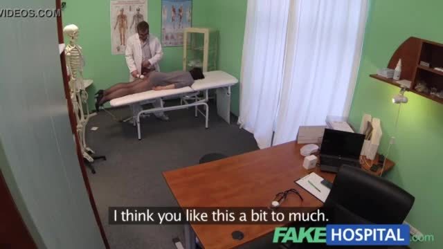 Fakehospital g spot massage gets hot brunette wet