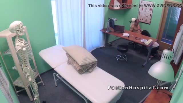 Redhead ebony fucks doctor in his office