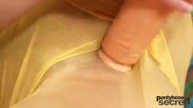 Skinny teen filthy nylon tights pantyhose fingering
